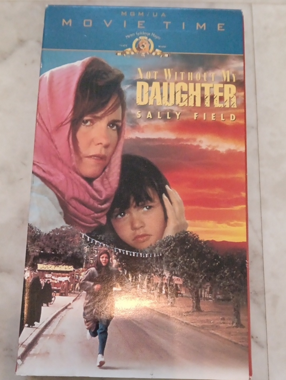 Not Without My Daughter VHS MovieTime - Pink & Orange Cover